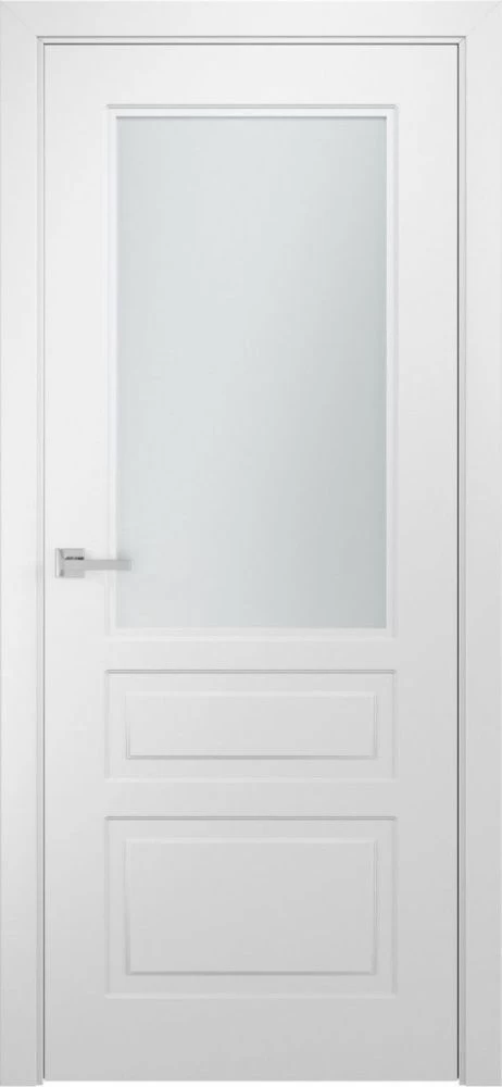 Фото Межкомнатная дверь Модель L-2 (стекло, 900x2000) белая эмаль