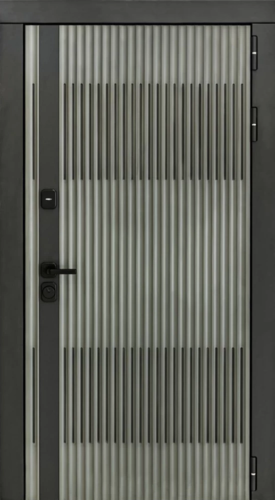 Входная дверь ДвериПРО Elfy СБ-1 (лак.черное, 16мм, венге) DPRO196869 внешняя сторона