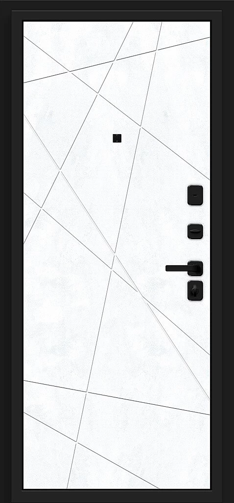 Входная дверь Кьюб RBE Slate Art/Snow Art BR5141 внутренняя сторона