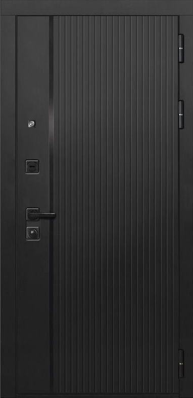 Входная дверь ДвериПРО L-45 Эмаль L-2 (16мм, белая эмаль) DPRO196974 внешняя сторона